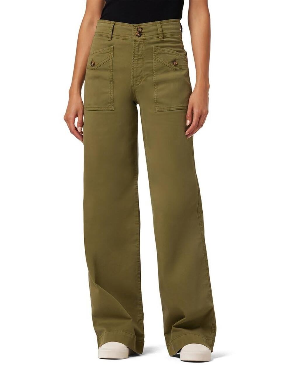 Joe's Jeans Women's The Premium Cargo Wide Leg, Tannin, 23 - Picture 1 of 11